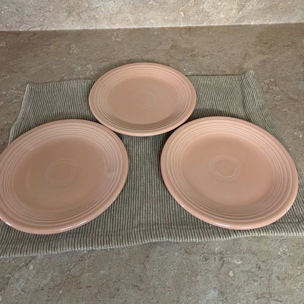 Elegant Fiestaware Pink bread Plates